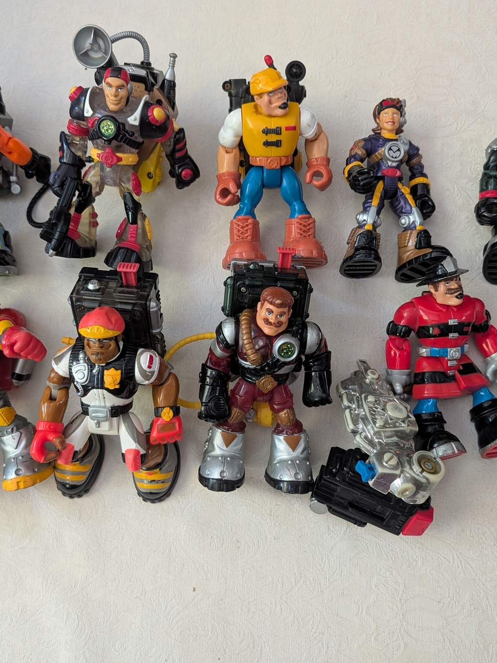 Fisher-Price Rescue Heroes Mixed Lot 10 Action Figures w/ Accessories Unboxed